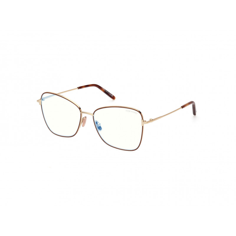 Eyeglasses Tom Ford FT 5906 -B 046 Light Brown/Monocolor / Shiny Deep Gold 55mm
