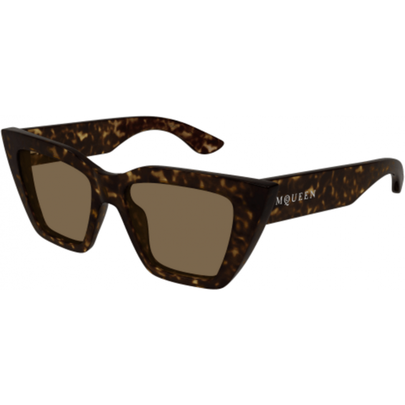 Sunglasses Alexander McQueen AM 0507 S- 002 Havana / Brown 52mm