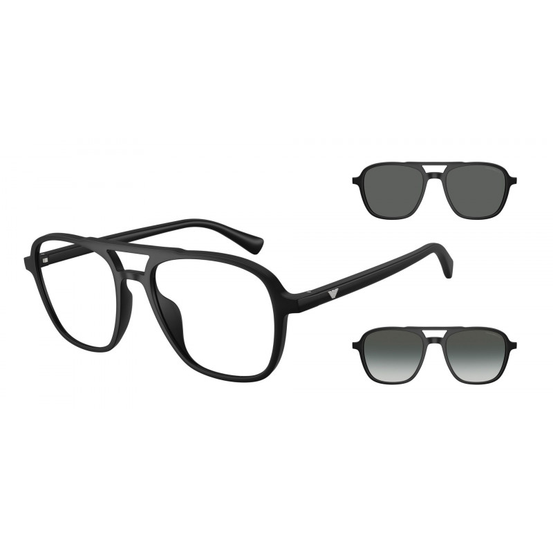 Sunglasses Emporio Armani EA 4279 U 50011W Matte Black / Clear Polyamide Standard 51mm