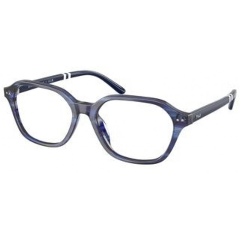 Eyeglasses Polo PH 2295 U 6314 Shiny Striped Blue / Demo Lens 53mm