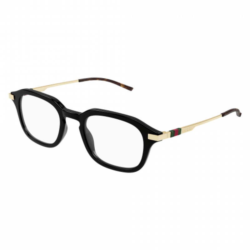 Eyeglasses Gucci GG 1891 O- 001 Black / Transparent Gold 49mm