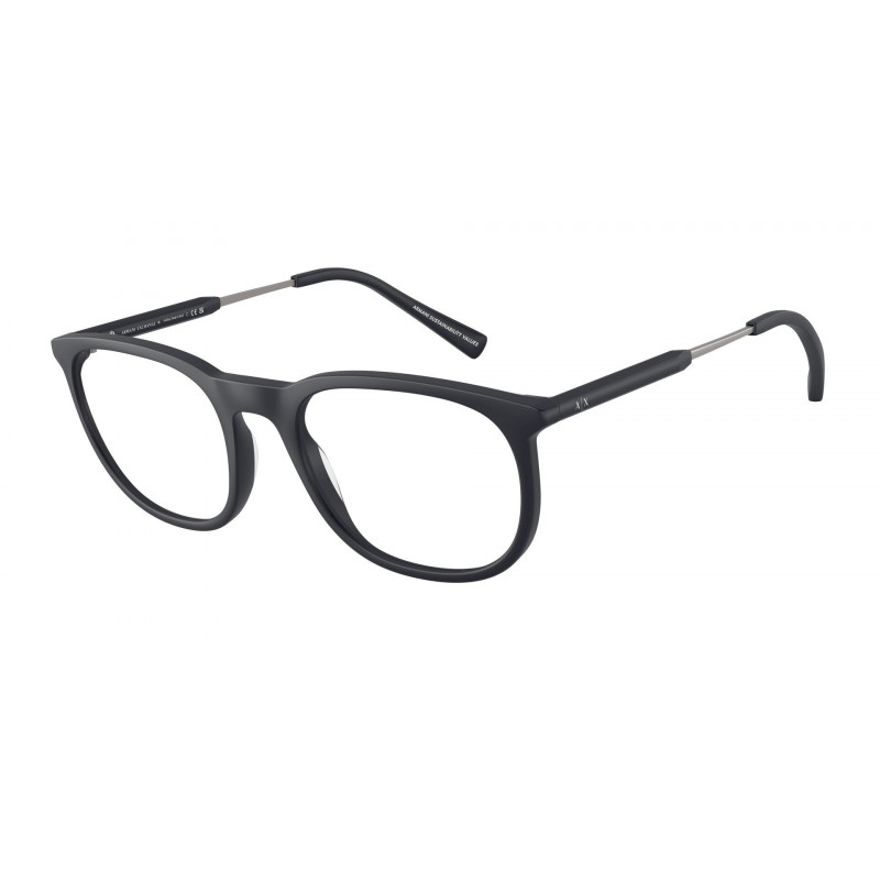 Eyeglasses Armani Exchange AX 3127 F 8380 Matte Blue Demo Lens 52mm