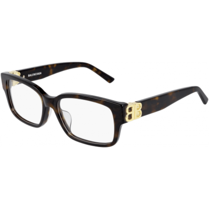 Eyeglasses Balenciaga BB 0105 O- 002 Havana / Transparent Gold 54mm