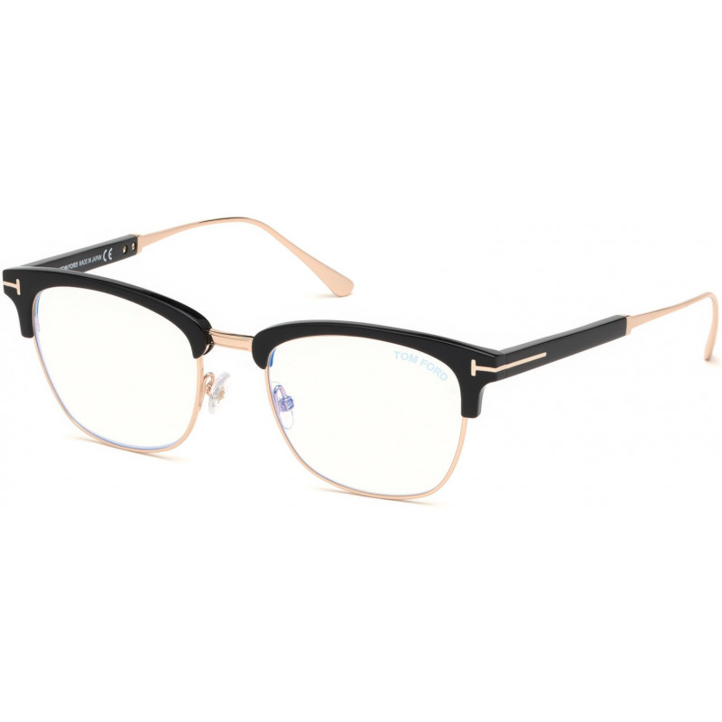 Eyeglasses Tom Ford FT 5590 -F-B Asian fit 001 Shiny Black Rose Gold 52mm