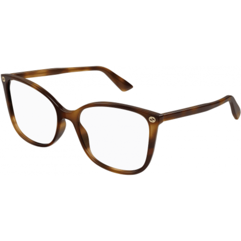 Eyeglasses Gucci GG 0026 O- 002 Havana / Transparent 53mm