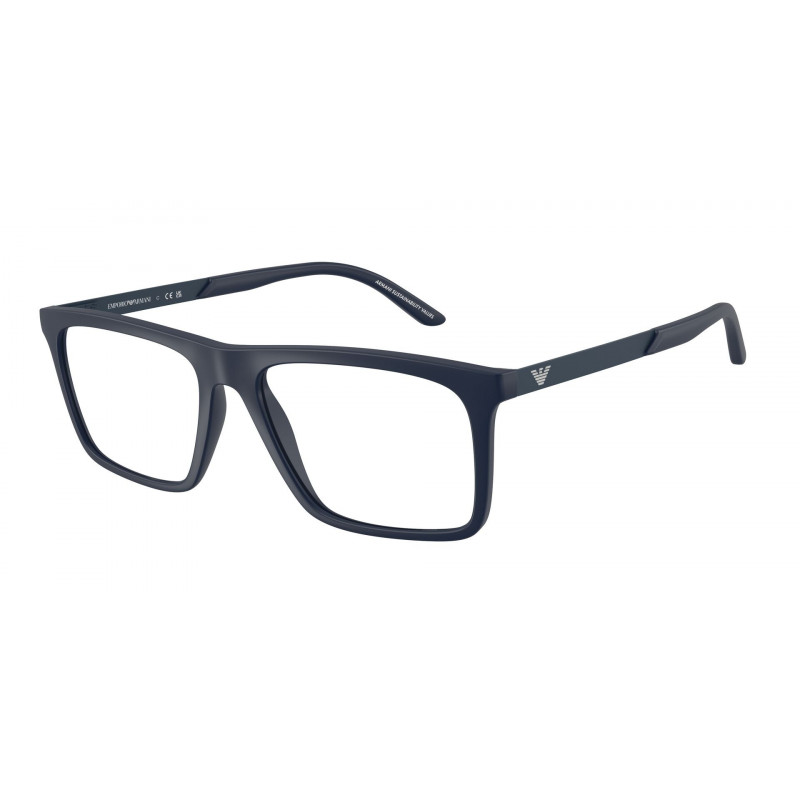 Eyeglasses Emporio Armani EA 3253 6244 Matte Blue Demo Lens 55mm
