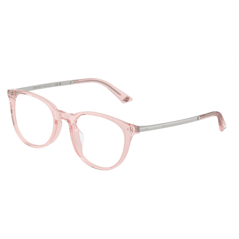Eyeglasses Jimmy Choo JC 3055 D 5034 Transparent Pink Demo Lens 52mm