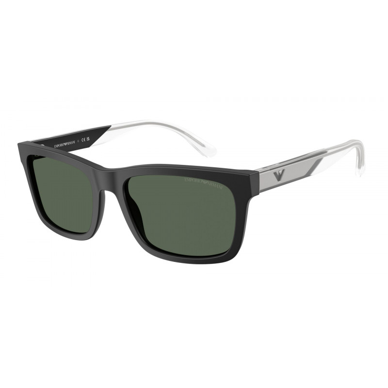 Sunglasses Emporio Armani EA 4224 500171 Matte Black / Dark Green Polyamide Standard 57mm