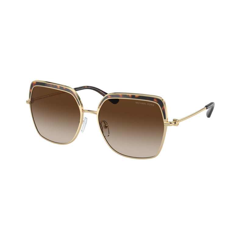Sunglasses Michael Kors MK 1141 101413 Greenpoint Light Gold / Dark T