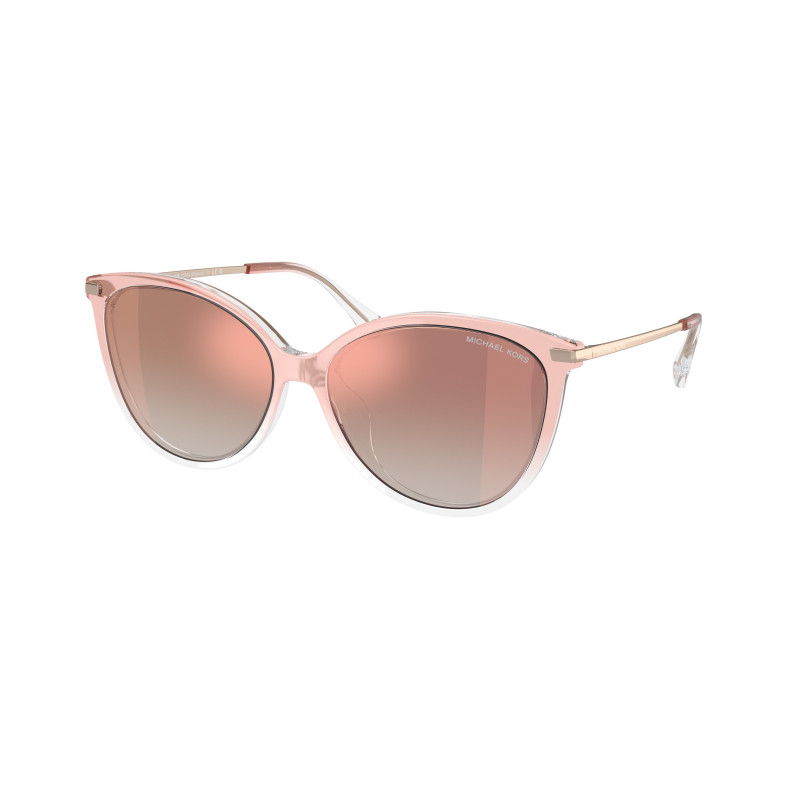 Sunglasses Michael Kors MK 2184 U 32556F Dupont Pink To Clear Rose Gold 56mm