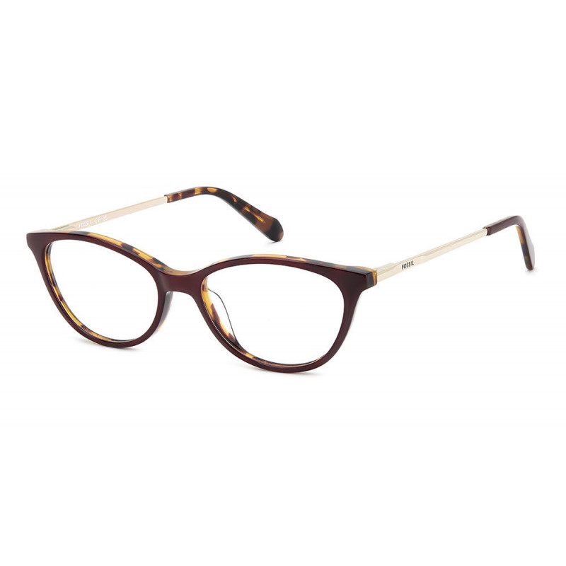 Eyeglasses Fossil FOS 7196 YDC Burgundy Havana 52mm