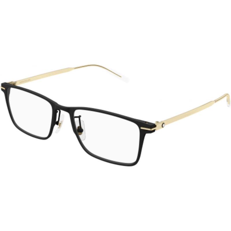 Eyeglasses Montblanc MB 0396 ON- 006 Black / Transparent Gold 56mm