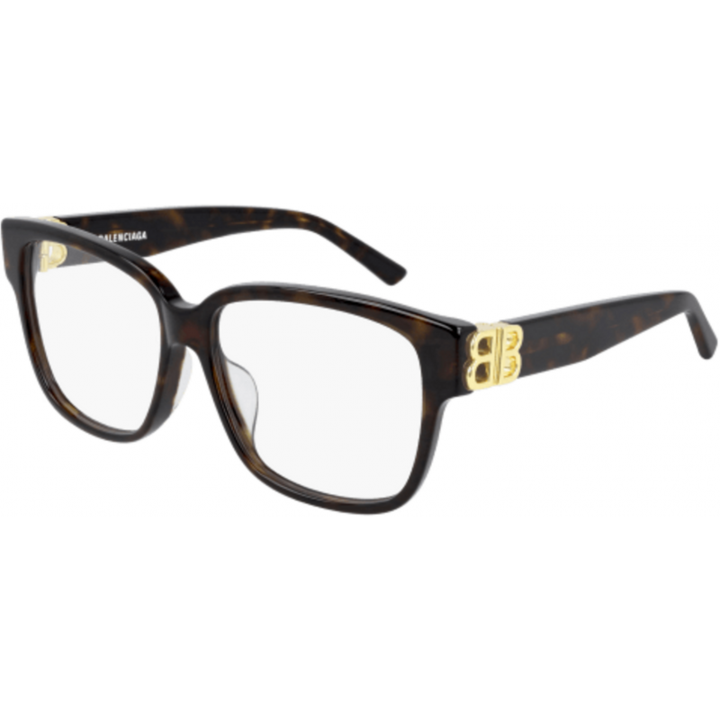 Eyeglasses Balenciaga BB 0104 O- 002 Havana / Transparent Gold 56mm