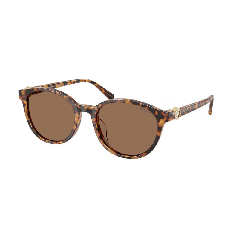 Sunglasses Swarovski SK 6075 D 104073 Havana / Dark Brown Polyamide Standard 55mm