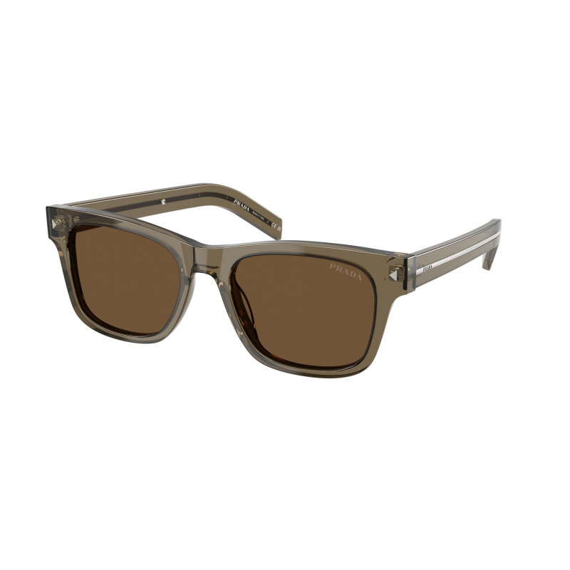 Sunglasses Prada PR A 17 S 18T70F Transparent Terra / Dark Brown Crystal Standard