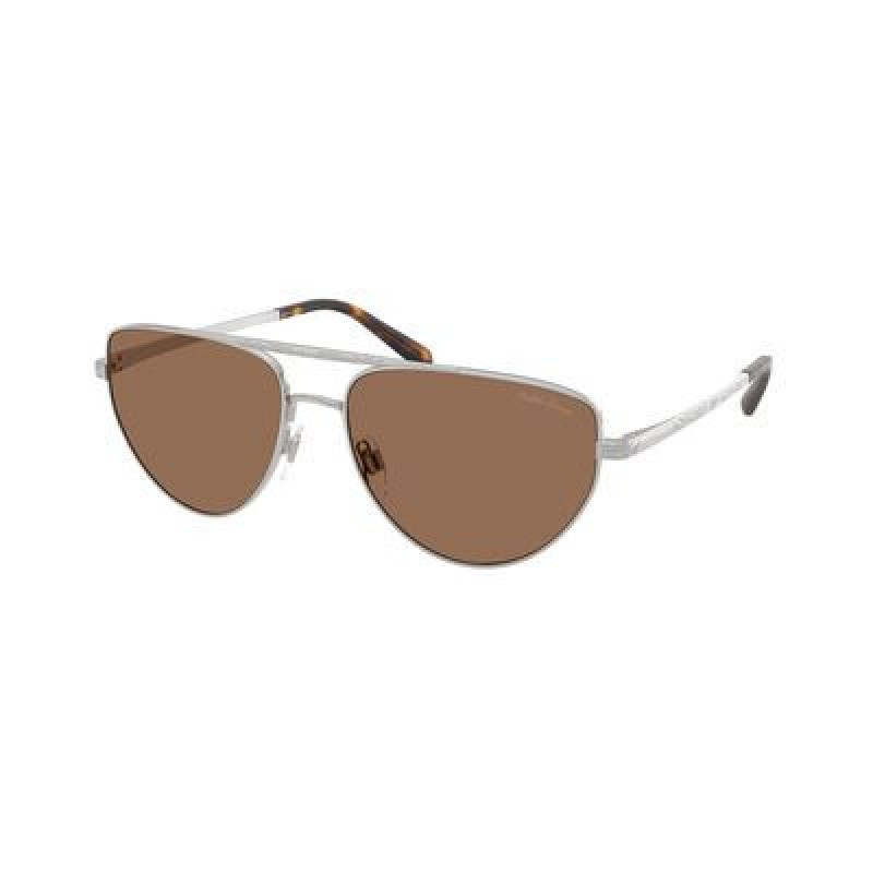 Sunglasses Ralph Lauren RL 7090 900173 Shiny Silver / Brown Policarbonate Standard 59mm