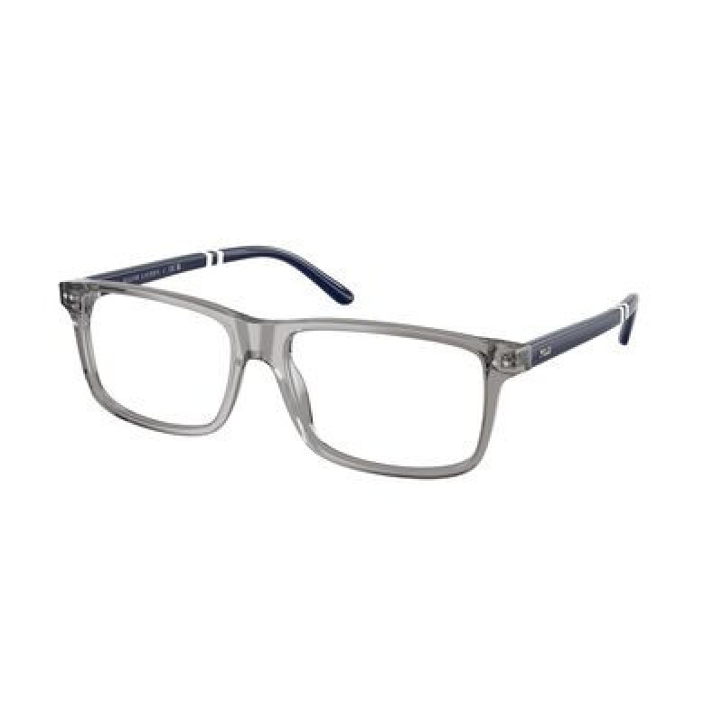 Eyeglasses Polo PH 2296 F 6318 Shiny Transparent Grey / Demo Lens 55mm