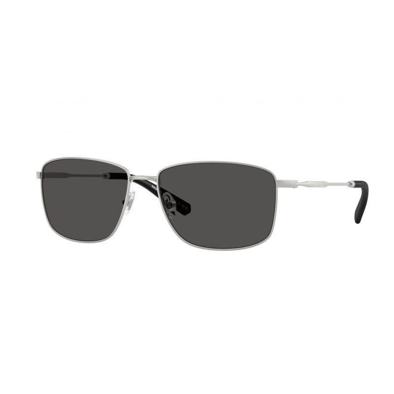Sunglasses Brooks Brothers BB 4069 103287 Matte Silver / Dark Grey Solid Polyamide Standard 58mm