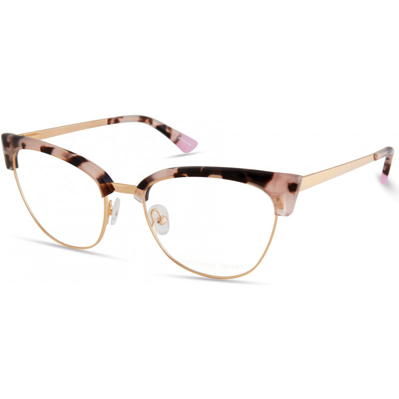 Eyeglasses Victoria's Secret VS 5019 053 Light Tortoise Rose Gold Rim W/ Star On Temple