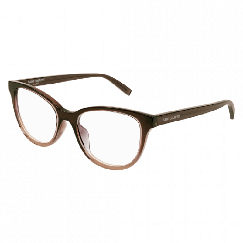 Eyeglasses Saint Laurent SL 504 - 004 Brown / Transparent 53mm
