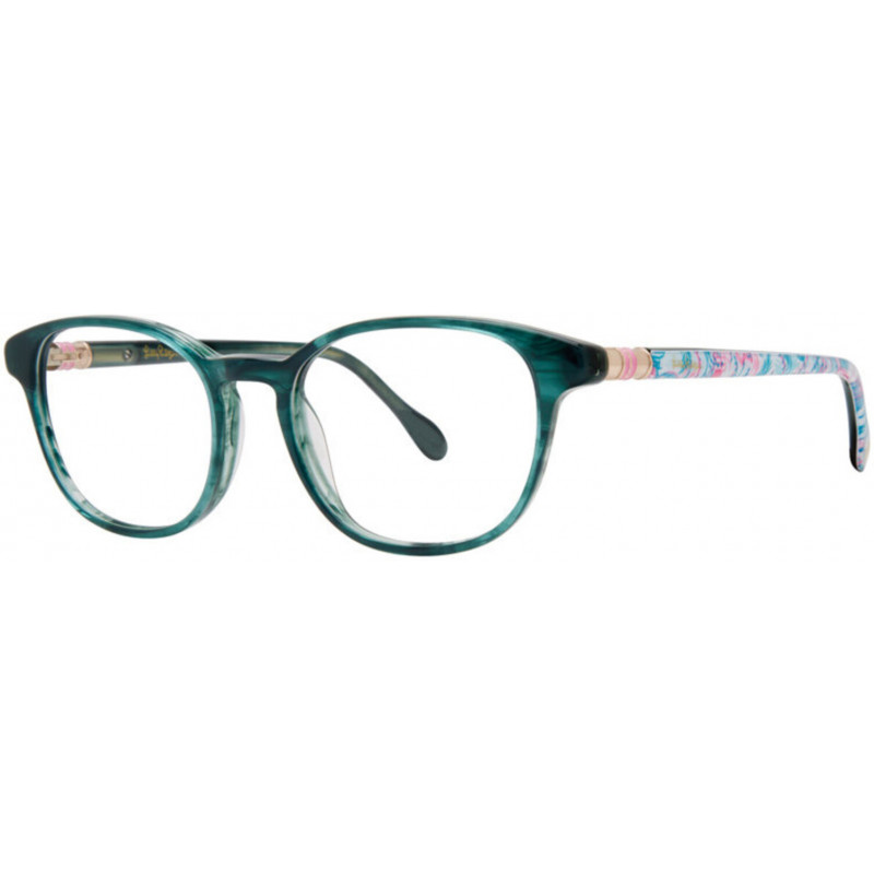 Eyeglasses Lilly Pulitzer Perri Teal Colorful Caravan 49mm