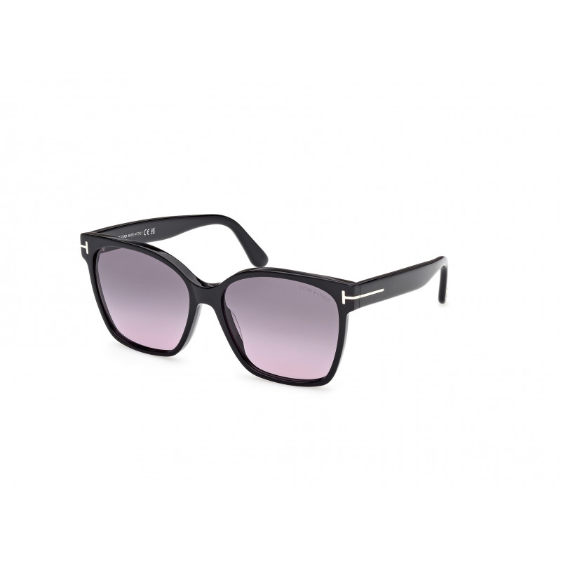 Sunglasses Tom Ford FT 1312 01B Shiny Black / 56mm