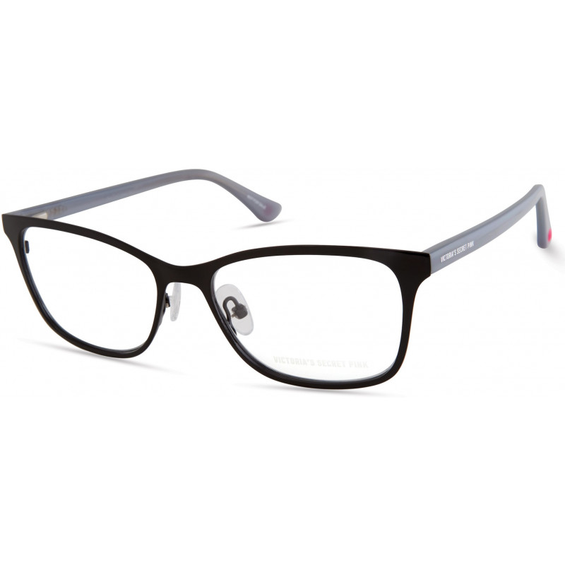 Eyeglasses Pink PK 5013 01A Black W/ Heart Temple In Milky Light Blue