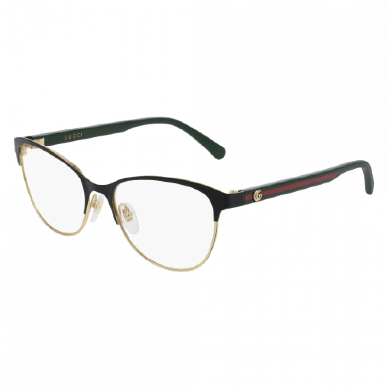 Eyeglasses Gucci GG 0718 O- 004 Black / Transparent Green 53mm