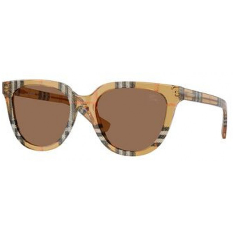 Sunglasses Burberry BE 4469 416373 Check Sand / Dark Brown Polyamide Standard 53mm