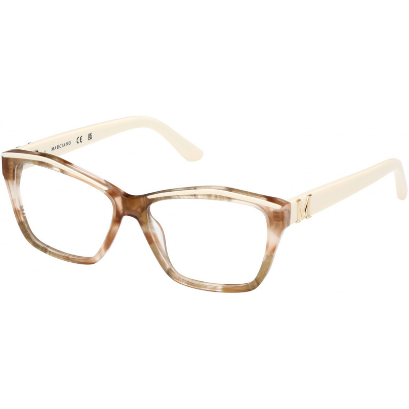 Eyeglasses Guess By Marciano GM 0397 059 Beige Brown/Havana / Shiny Ivory 54mm