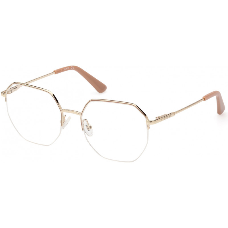 Eyeglasses Guess GU 2935 033 Beige/Monocolor / Shiny Pink Gold