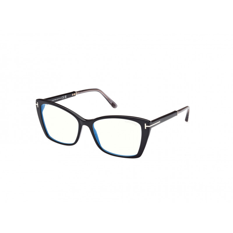 Eyeglasses Tom Ford FT 5893 -B 001 Shiny Black / Grey 55mm
