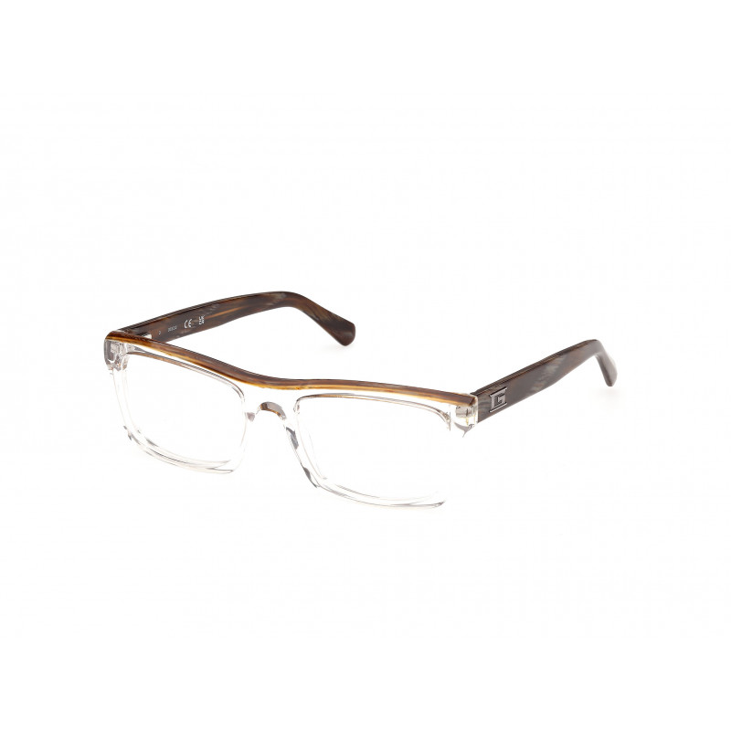 Eyeglasses Guess GU 50452 026 Crystal / Light Brown/Horn 55mm