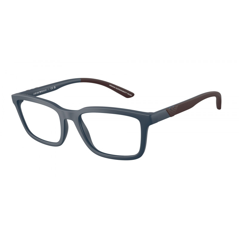 Eyeglasses Emporio Armani EA 3259 6260 Matte Blue Demo Lens 54mm