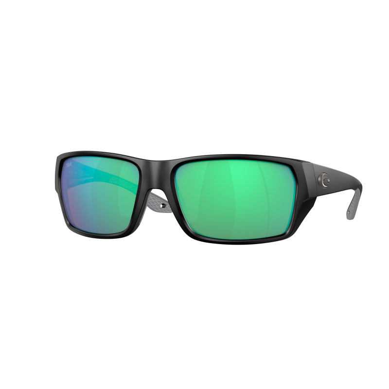 Sunglasses Costa Del Mar 06 S 9113 911303 Tailfin Matte Black Green Mirr 57mm