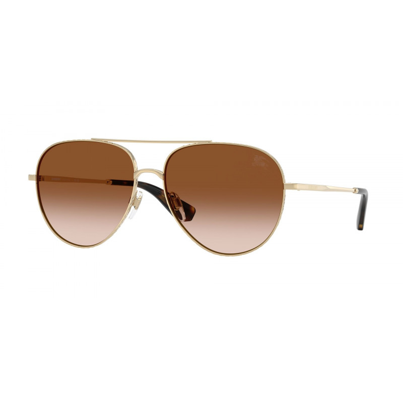 Sunglasses Burberry BE 3172 110913 Light Gold / Brown Gradient Polyamide Standard 59mm