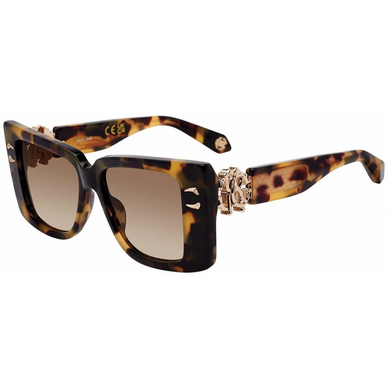Sunglasses Roberto Cavalli SRC 056 M 0agg Shiny Vintage Havana 54mm