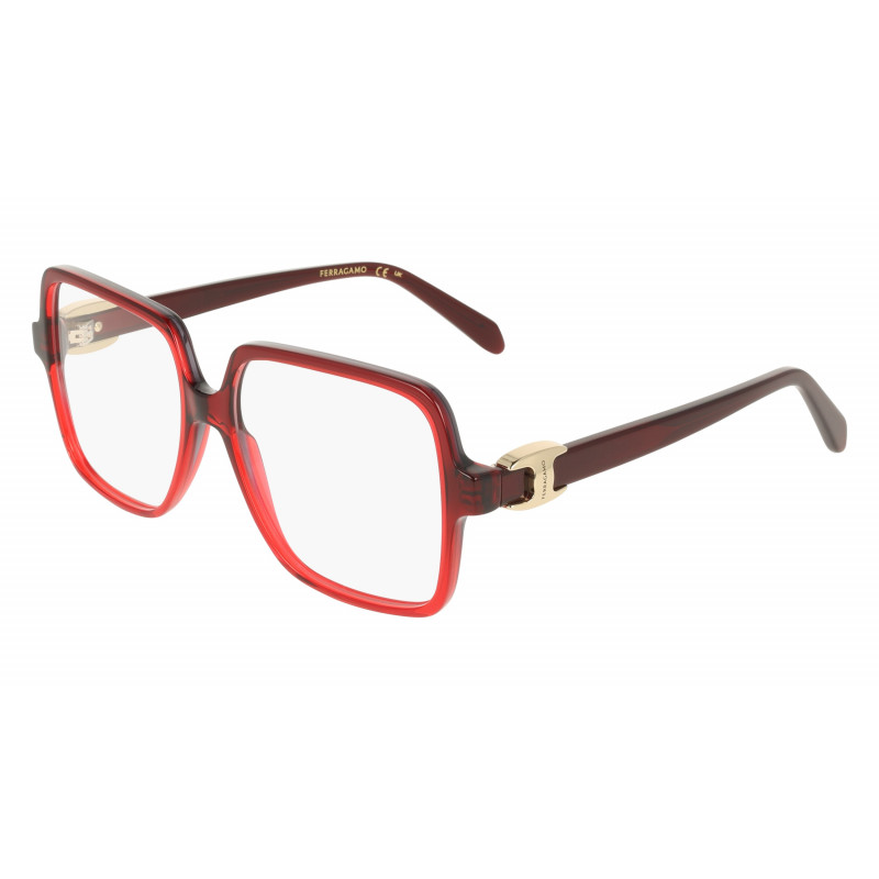Eyeglasses FERRAGAMO SF 3058 615 Transparent Dark Red Gradient 56mm