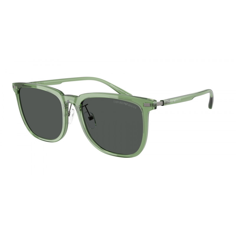 Sunglasses Emporio Armani EA 4255 D 536287 Shiny Transparent Green / Dark Grey Polyamide Standard