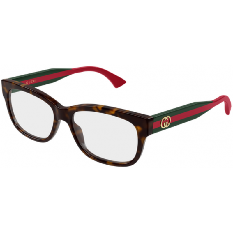 Eyeglasses Gucci GG 0278 OAN- 002 Havana / Transparent Green 55mm