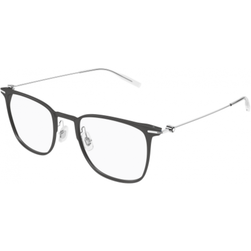 Eyeglasses Montblanc MB 0356 O- 010 Grey / Transparent Silver 53mm
