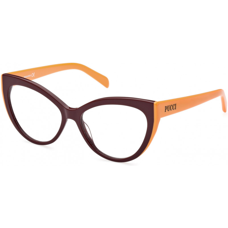 Eyeglasses Emilio Pucci EP 5215 071 Bordeaux/Monocolor / Shiny Light Orange