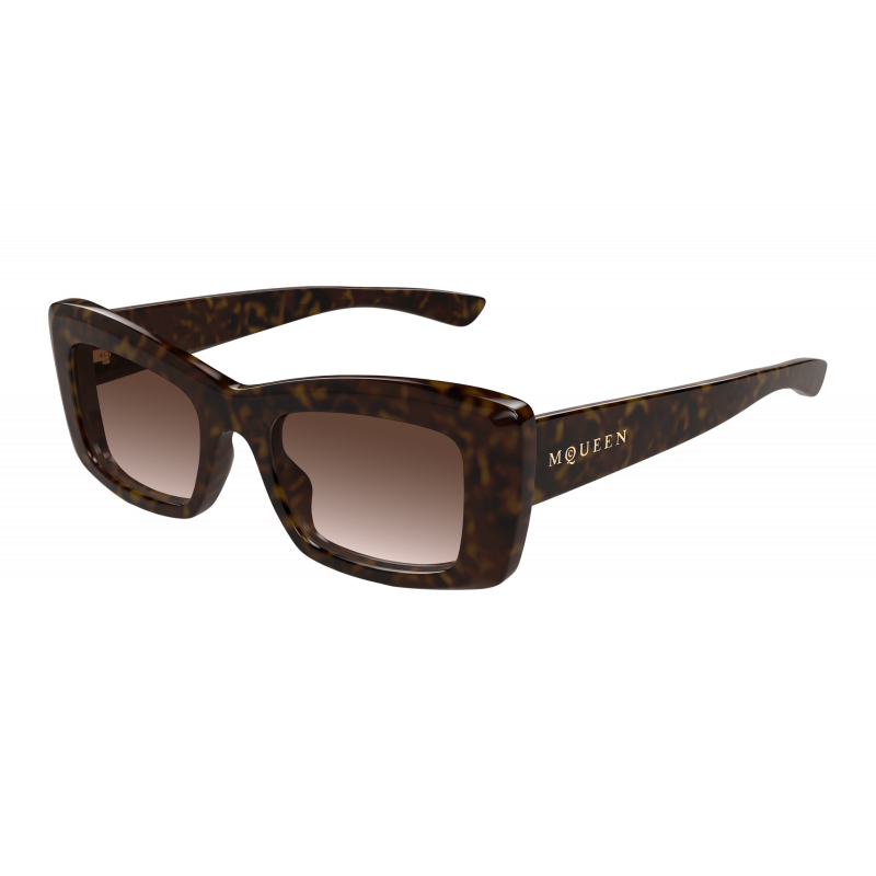 Sunglasses Alexander McQueen AM 0526 S- 002 Havana / Brown 50mm