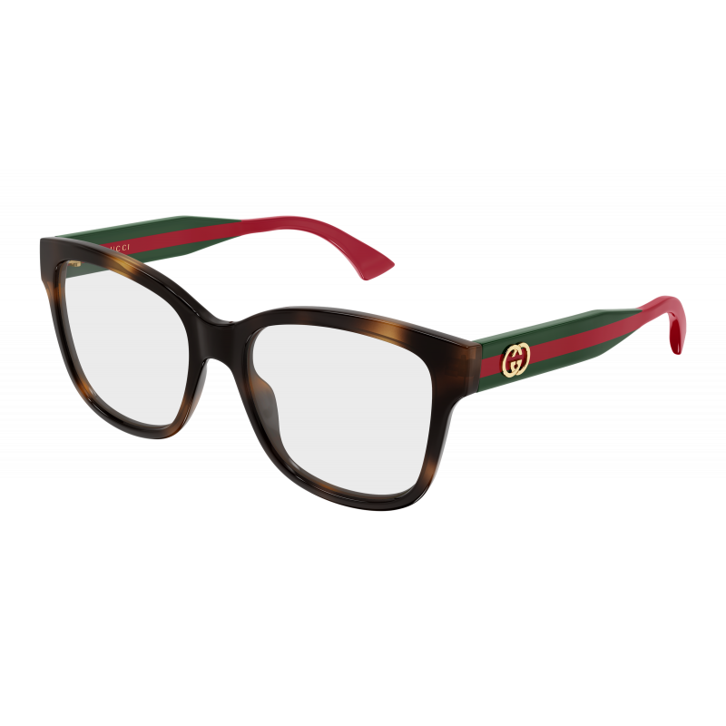 Eyeglasses Gucci GG 0038 OANN- 002 Havana / Transparent Green 54mm