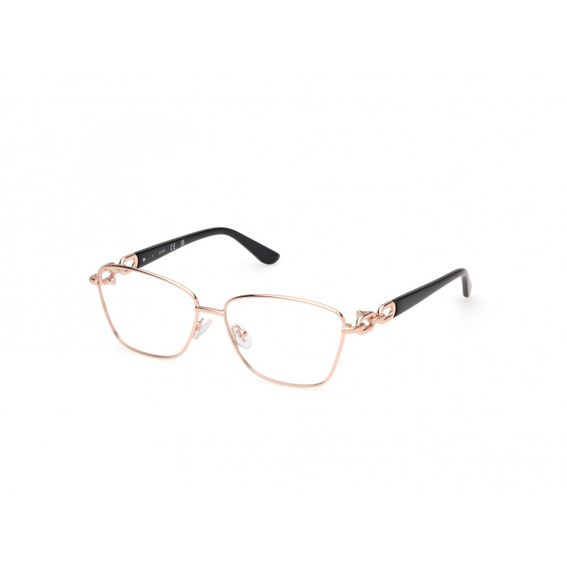 Eyeglasses Guess GU 50179 028 Shiny Rose Gold / Black 55mm