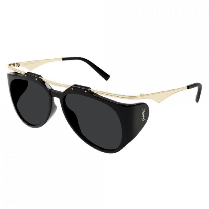 Sunglasses Saint Laurent SL M 137 AMELIA- 001 Black / Gold 55mm