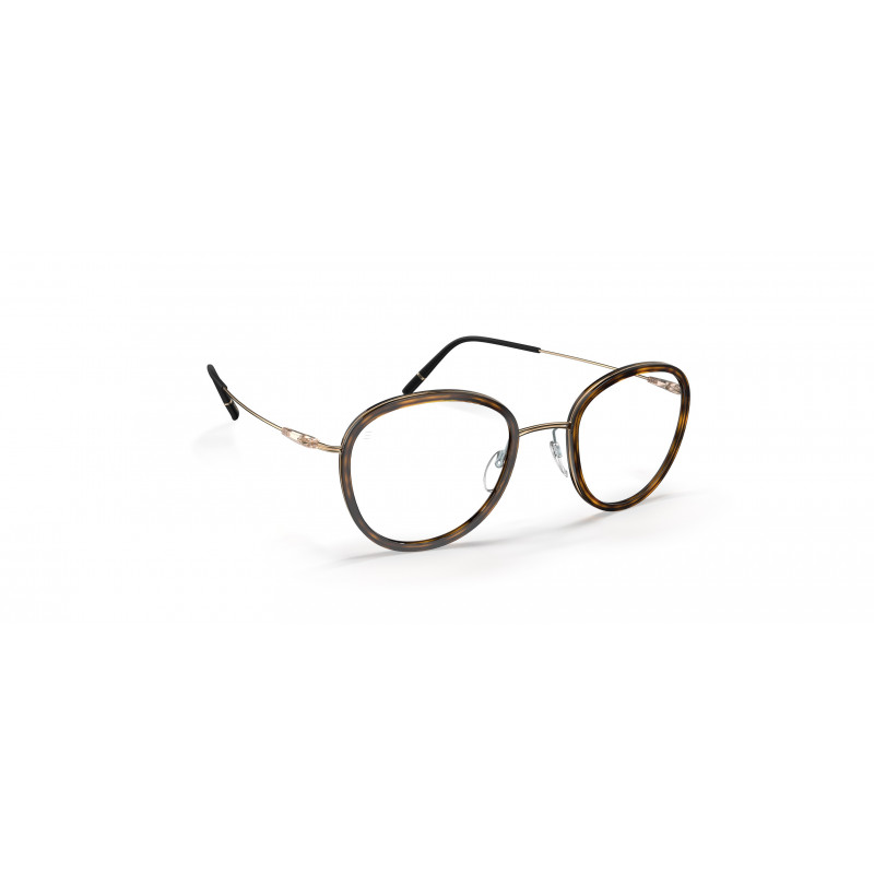 Eyeglasses Silhouette Dynamics Colorwave Contour 5581 7530 Gold / Havanna 45mm