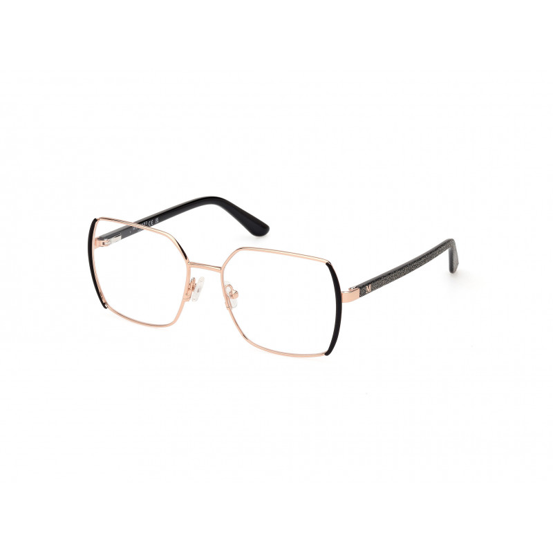 Eyeglasses Guess By Marciano GM 50014 005 Matte Black Shiny Rose Gold 55mm