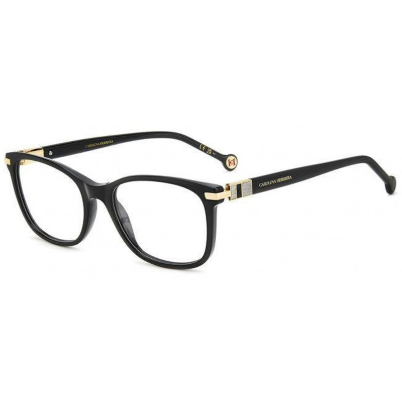 Eyeglasses Carolina Herrera HER 0201 2M2 Black Gold 53mm