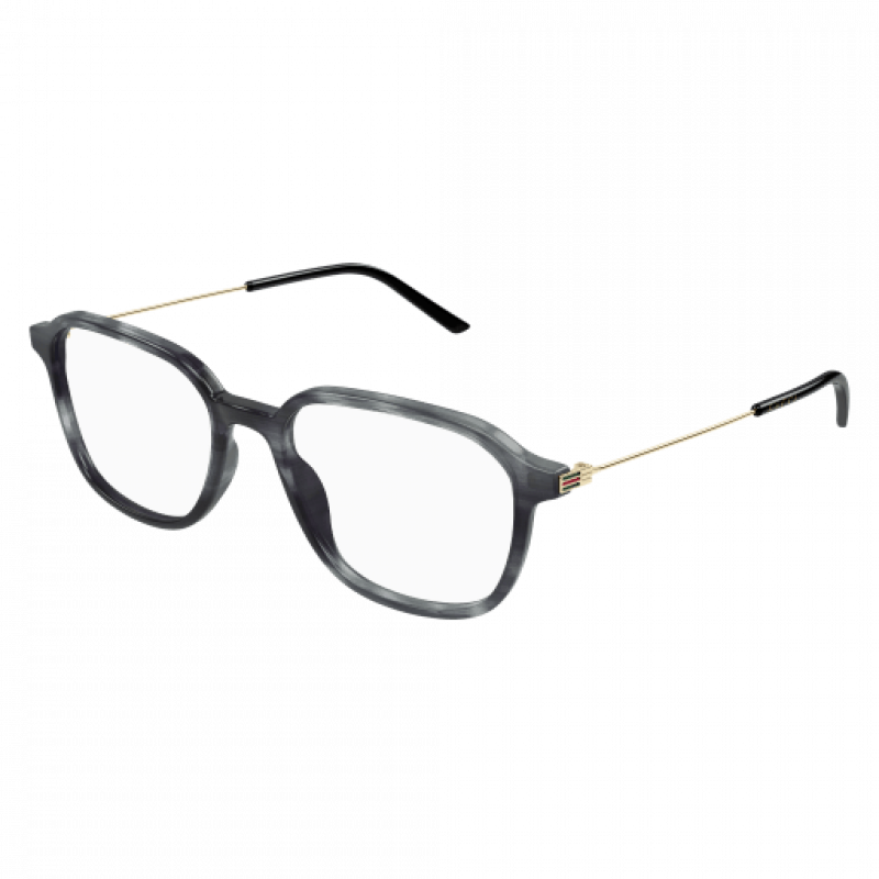 Eyeglasses Gucci GG 1576 O- 003 Grey / Transparent Gold 52mm